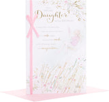 Lovely Daughter Birthday Card | Heartfelt, Sentimental Design for Girls & Women | With Envelope | 155 x 235 mm