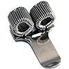 5 x Double Hole Metal Pen Holder With Pocket Clip