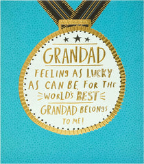 Medal Design Grandad Father's Day Card