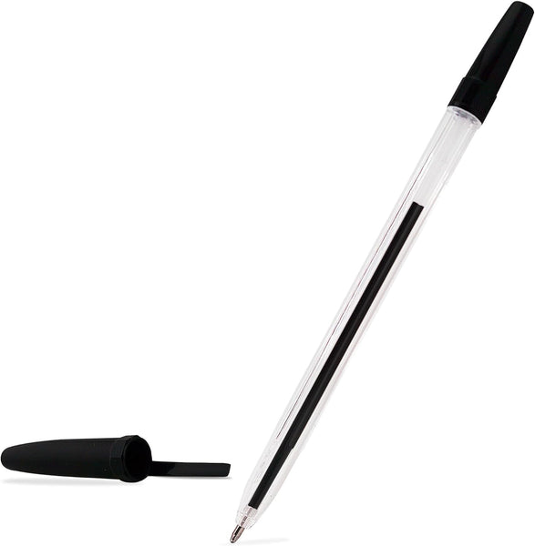 Ballpoint Pens – Black Ink (Pack of 150) – Medium Tip, Smooth Writing, Office & School Use