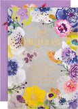 Traditional Floral Design Birthday Card