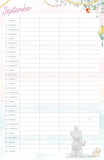 Tatty Teddy 2025 Household Planner