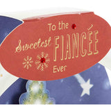 To The Sweetest Fiancee Ever 3D Pop Christmas Card