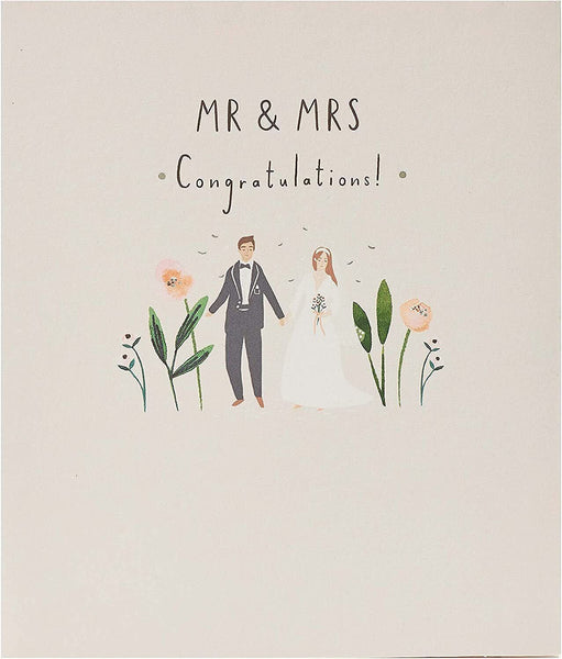 Wedding Congratulations Card for Bride & Groom