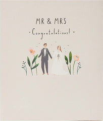 Wedding Congratulations Card for Bride & Groom