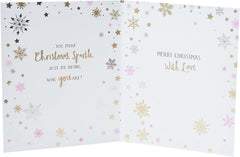 Daughter Christmas Greeting Card Embellished Special Xmas Cards
