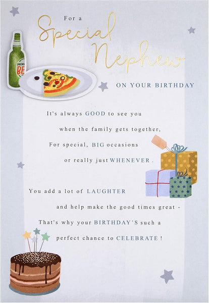 Hallmark Birthday Card for Nephew - Classic Design with Heartfelt Message