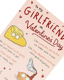 Girlfriend Valentine's Day Card, Valentine's Day Card for Girlfriend, Cute Cartoon Valentine's Day Card for Her, to My Girlfriend on Valentine's Day