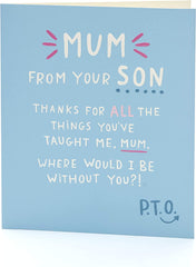 Funny Design from Son Mother's Day Card