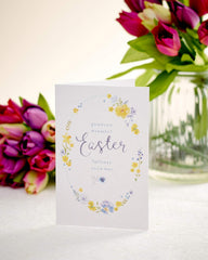 Floral Design Traditional Easter Card Pack of 5