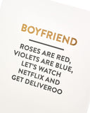 Birthday Card for Boyfriend - Funny Design