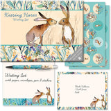 Kissing Hares Gifted Stationery Letter Writing Sets