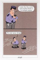 Funny Police Design Friend Birthday Card