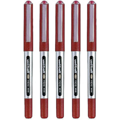 Uni-Ball UB-150 Eye Rollerball Pen Micro Red (Pack of 5)