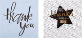 Contemporary Designs Multipack of 10 in 5 Thank You Cards