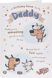Birthday Card for Daddy - Funny Dog Design