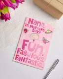 Bright Cartoon Design for Nana Mother's Day Card