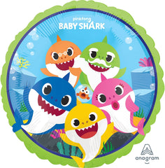 Baby Shark Round Foil Balloon