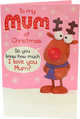Mum I Love You This Much Pop Up Funny Christmas Card