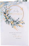 UK Greetings Christmas Card for Mother - Floral Design