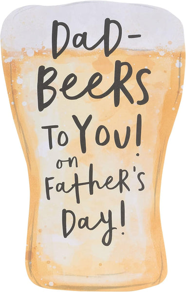 Father's Day Card For Dad With Envelope - Beer Shape Design