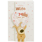 Boofle And Big Heart Wife Birthday Card