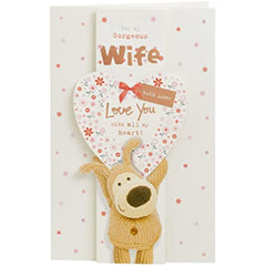 Boofle And Big Heart Wife Birthday Card
