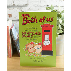 Funny Design From Both of Us Birthday Card