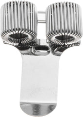 3 x Double Hole Metal Pen Holder With Pocket Clip