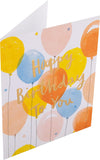 Embossed Text Design Birthday Card