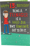 Age 13 Birthday Card Teenage Boy