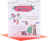 Christmas Card for Mum - Doodle Poem Design