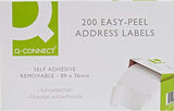 Q-Connect Self Adhesive White 89 x 36mm Address 200 Label Roll