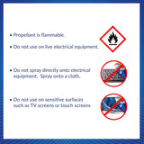AF Foamclene - Anti-Static Foaming Cleaner Spray for Surfaces, Desks, White Boards, Carpet, Upholstery, Cars, Rubber etc