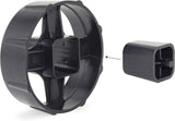 1639 Germ-Savvy Antibacterial, 500 Heavy Duty Tape Dispenser with 4 Rolls of Tape, Black