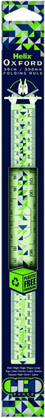 Geo Folding Ruler – Green | 1-Metre Folding Rule for School, Office & DIY Use