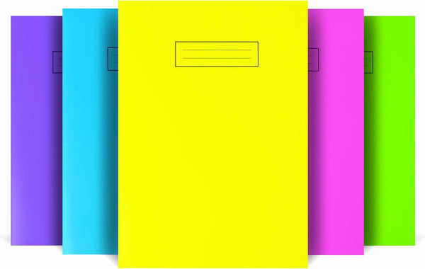 Silvine NBA4BT A4 Bright Exercise Notebook - Assorted Colours (Pack of 10)