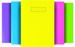 Silvine NBA4BT A4 Bright Exercise Notebook - Assorted Colours (Pack of 10)