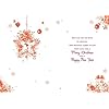 Nigel Quiney For Two Lovely People Christmas Card - Robins and Star Wreath with Foil Finish - Eco-Friendly and Recyclable