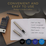 Parker Quink Long Ink Refill Cartridge for Fountain Pens Black