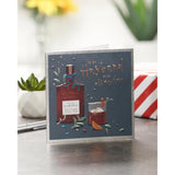 Husband Whiskey Bottle Design Birthday Card