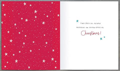 Penguins Dancing Special Sister & Brother-in-Law Christmas Card