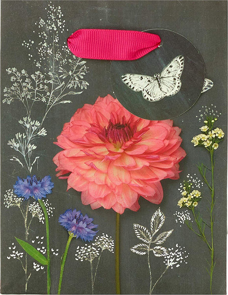 Floral Design Birthday Present Small Gift Bag
