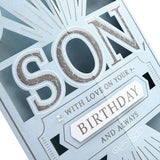 Birthday Card for Son from Hallmark - Classic Laser Cut 3D Design