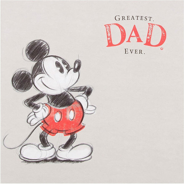 Disney Mickey Dad Birthday Card Totally Wonderful