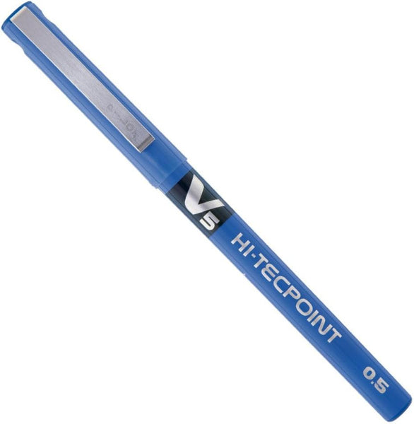 Pilot V5 Liquid Ink Rollerball 0.5 mm Tip Blue (Pack of 12)