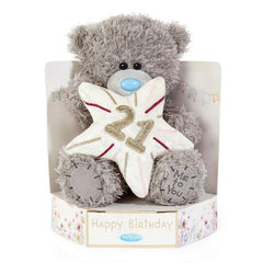 Bear 21st Birthday Star Plush 7" High