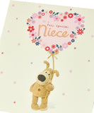 Boofle A Big Flower Balloon Design Niece Birthday Card