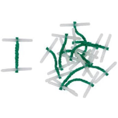 Q-Connect Treasury Tags 152mm Green Plastic Ends Pack of 100