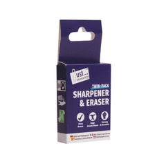 Just Stationery Eraser & Sharpener